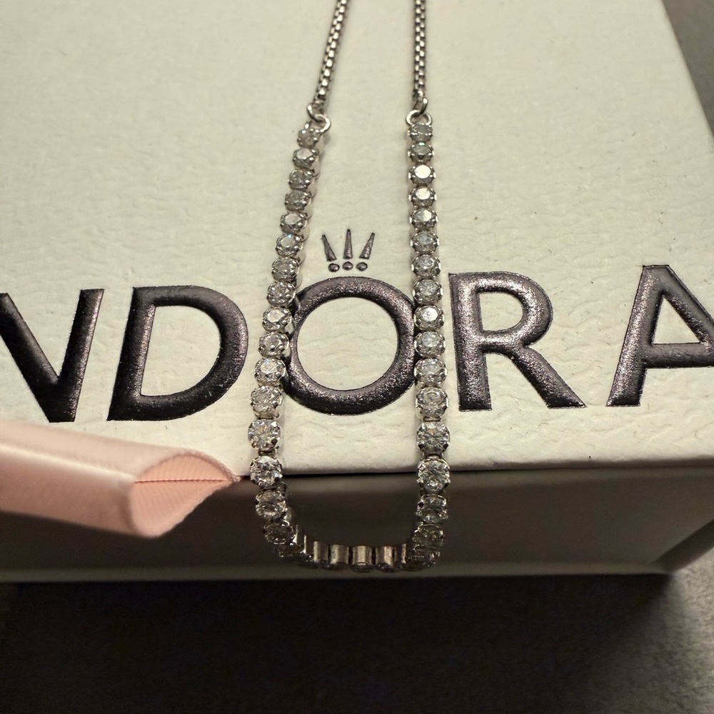 Pandora Sparkling Slider Tennis Bracelet - Picture 5 of 5
